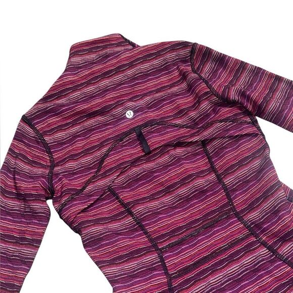 Lululemon ATHLETICA Define Space Dye Twist Regal Plum Alarming zip JACKET SZ 4 - Picture 7 of 9
